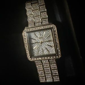 JBW Cristal gold watch